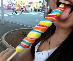 Teen schoolgirl fuck in public at Carnival from Tenerife